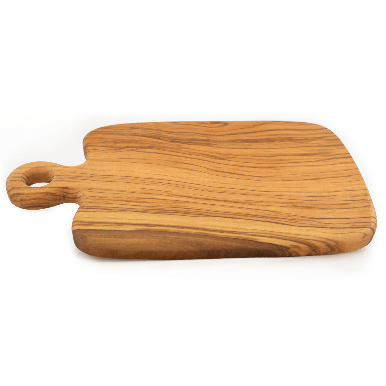 Tagliere tondo con manico in legno di Ulivo - Arte Legno