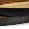 Orologio da parete in legno e ferro